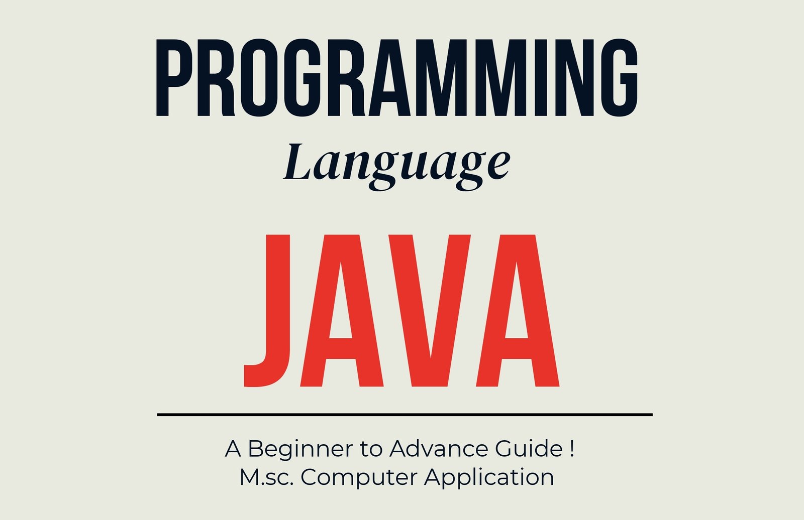 Java Programming Language